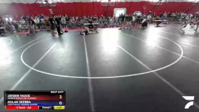 138 lbs Quarterfinal - Jayden Yauck, Askren Wrestling Academy vs Nolan Skebba, Team Nazar Training Center