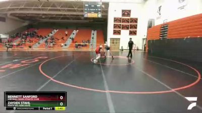 120-126 lbs Round 3 - Bennett Sanford, Greybull Basin Athletic Club vs Zayden Stahl, North Big Horn Rams