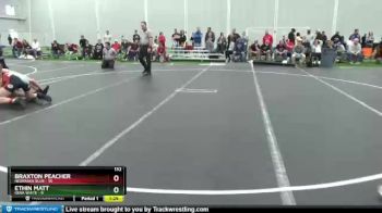 132 lbs Cross Bracket (8 Team) - Braxton Peacher, Nebraska Blue vs Ethin Matt, Iowa White