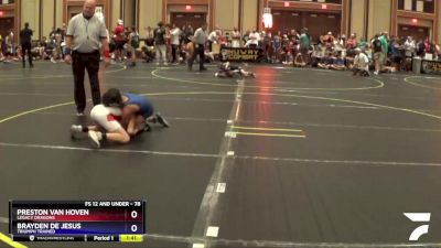 78 lbs Quarterfinal - Preston Van Hoven, Legacy Dragons vs Brayden De Jesus, Triumph Trained