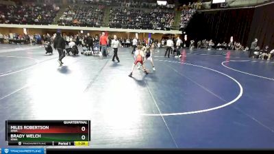 82 lbs Quarterfinal - Brady Welch, Iowa vs Miles Robertson, Iowa