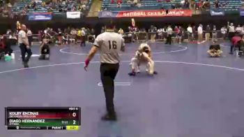 133 lbs Cons. Round 2 - Kolby Encinas, Oklahoma Wesleyan vs Diago Hernandez, Ottawa