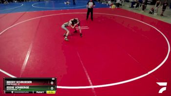 65 lbs Semis & 1st Wrestleback (8 Team) - Eddie VonBerge, Hutchinson vs Brody Schroeder, Pine Island