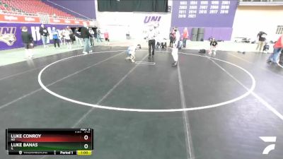 130 lbs Cons. Round 3 - Luke Conroy, ND vs Luke Banas, IL