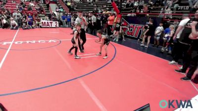 55 lbs Quarterfinal - Paden Rumsey, Pawhuska Elks Takedown vs Landon Martinez, Team Tulsa Wrestling Club