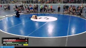 49 lbs Round 3 - Rex Morgan, BETHEL FREESTYLE WRESTLING CLUB vs Jasynn Pritchett, Mid Valley Wrestling Club
