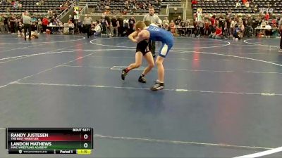 90 lbs Cons. Round 3 - Landon Mathews, MWC Wrestling Academy vs Randy Justesen, The Best Wrestler