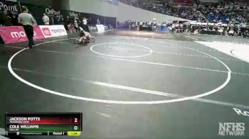 5A-160 lbs Champ. Round 1 - Cole Williams, Dallas vs Jackson Potts, Mountain View