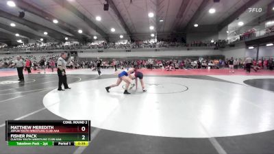 155 lbs Cons. Round 2 - Matthew Meredith, Joplin Youth Wrestling Club-AAA  vs Fisher Pack, Clinton Youth Wrestling Club-AAA