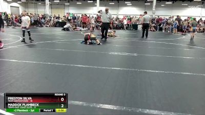 72 lbs Round 3 (8 Team) - Preston Silva, Team Germantown vs Maddox Plambeck, Terps East Coast Elite