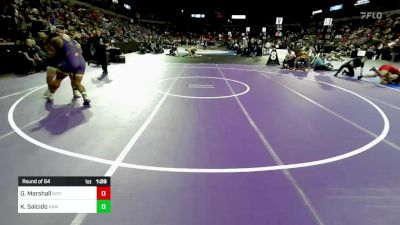 285 lbs Round Of 64 - Gerard Marshall, Hoopa (NC) vs Kendrick Salcido, Armijo (SJ)