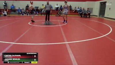 132 lbs Quarterfinal - Jaedrek Bowles, AGWSR vs Carter Cajthaml, Charles City