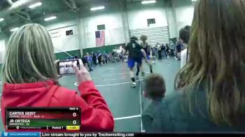 119 lbs Finals (2 Team) - Carter Geist, Kearney Matcats - Blue vs Jr Ortega, Grandview