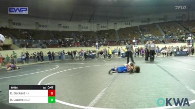 64 lbs Consi Of 8 #1 - Daxton Deckard, R.a.w. vs Kaden Lozano, Weatherford Youth Wrestling