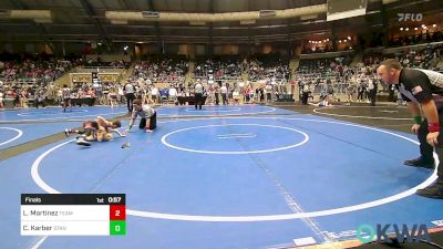 52 lbs Final - Landon Martinez, Team Tulsa Wrestling Club vs Cooper Karber, Standfast