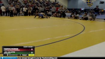 165 lbs Champ. Round 1 - Thomas Mcbride, Nebraska Weslyn University vs Joe Kallevig, MN-West CC