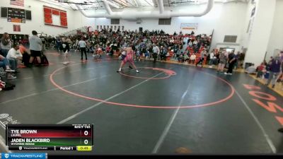 285 lbs Cons. Semi - Tye Brown, Laurel vs Jaden Blackbird, Wyoming Indian