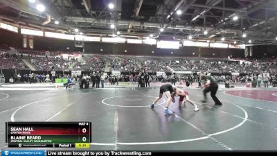 132 lbs Cons. Semi - Blaine Beard, Central Valley Washington vs Sean Hall, Canyon Ridge