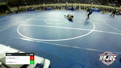 160 lbs Semifinal - Austin Mitchell, Newcastle Youth Wrestling vs Gage Davis, Oklahoma Wrestling Academy