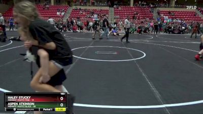 160 lbs Round 5 (6 Team) - Haley Stucky, Midwest Misfitz Pink vs Aspen Atkinson, Midwest Misfitz Black