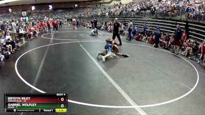 80 lbs Quarterfinals (8 Team) - Gabriel Wolfley, Idaho vs Brydyn Riley, Indiana Blue