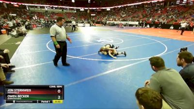 D1-106 lbs Cons. Semi - Jon Sternweis, Marshfield vs Owen Becker, Germantown