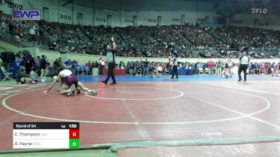 118 lbs Round Of 64 - Champ Thompson, Jenks vs Ben Payne, Checotah Matcats