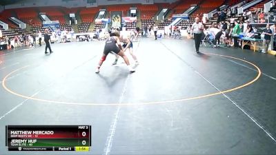 130 lbs Cons. Semi - Jeremy Huf, Team EL1TE vs Matthew Mercado, Deep Roots WC