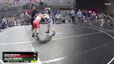 160 lbs Finals (8 Team) - Malachi Anderson, South Dakota Lightning vs Jesse Rodriguez, Nebraska Red