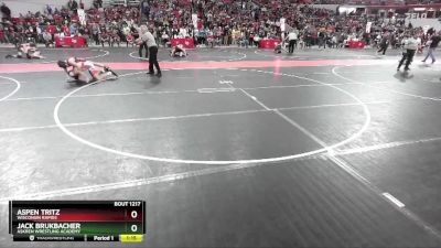 120 lbs Champ. Round 2 - Aspen Tritz, Wisconsin Rapids vs Jack Brukbacher, Askren Wrestling Academy