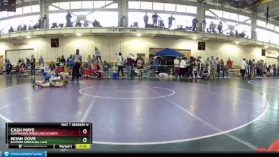 97 lbs Quarterfinal - Cash Mays, Contenders Wrestling Academy vs Noah Dove, Eastside Wrestling Club