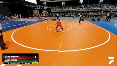 6A 100 lbs Cons. Round 1 - Sloan Stewart, Rockwall Heath vs Annie Reeder, Coppell