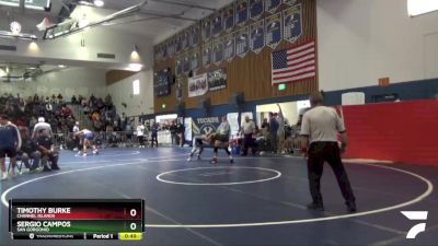 145 lbs 5th Place Match - Sergio Campos, San Gorgonio vs Timothy Burke, Channel Islands