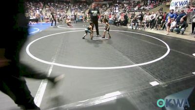 40 lbs Round Of 16 - Antonio Gonzales, Standfast vs Easton Aguirre, Woodward Youth Wrestling