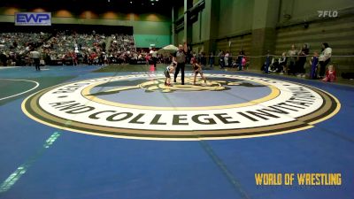 40 lbs Round Of 16 - Mikaela Arevalos, Socal Grappling Club vs Paxton Belleville, Shelton Wrestling Club