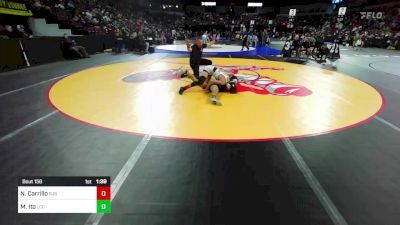 120 lbs Round Of 32 - Nathan Carrillo, St John Bosco (SS) vs Makai Ito, La Costa Canyon (SD)