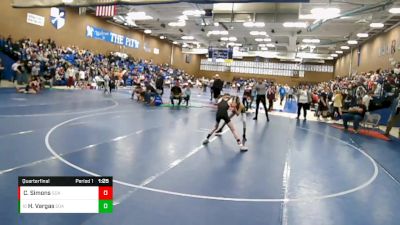 92 lbs Quarterfinal - Holden Vargas, Takedown Elite SLC vs Connor Simons, Sons Of Atlas