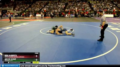 Semifinal - Ben Alberts, Grand Island Central Catholic vs Bryce Kunz, Central City