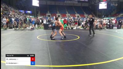 100 lbs Rnd Of 16 - William Jakeway, South Carolina vs Hunter Anderson, Idaho