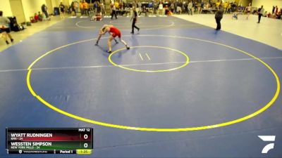 150 lbs Cons. Semi - Wessten Simpson, New York Mills vs Wyatt Rudningen, KMS