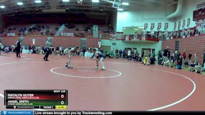 125 lbs Cons. Semi - Matalyn Guyer, Indian Creek Wrestling Club vs Angel Smith, Hybrid Wrestling Club