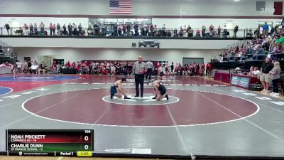 106 lbs Round 1 (16 Team) - Noah Prickett, Commerce Hs vs Charlie Dunn, St Francis School