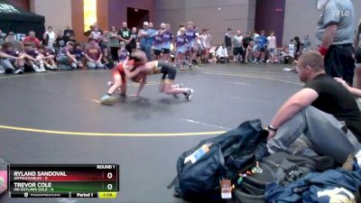 75 lbs Round 1 (4 Team) - Ryland Sandoval, Untouchables vs Trevor Cole, MO Outlaws Gold