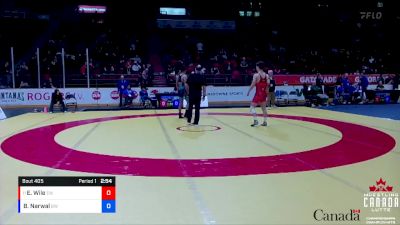 74kg Champ. Round 1 - Elias Wile, Edmonton WC vs Bobby Narwal, Brock WC