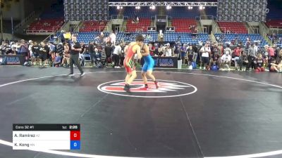 126 lbs Cons 32 #1 - Andrew Ramirez, Arizona vs Keiichi Kong, Minnesota