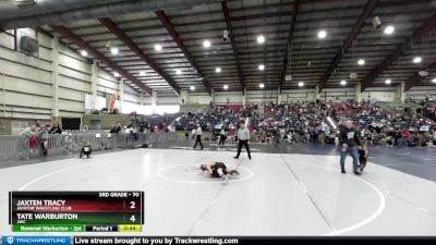 70 lbs Cons. Round 5 - Jaxten Tracy, Aviator Wrestling Club vs Tate Warburton, JWC