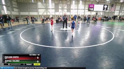 65 lbs 5th Place Match - Faylinn Smith, WA vs Sophia Valdez, CO