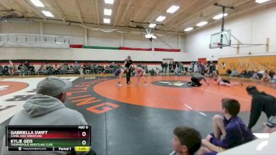 103-112 lbs Round 2 - Kylie Geis, Thermopolis Wrestling Club vs Gabriella Swift, Camel Kids Wrestling