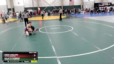 110 lbs Round 1 - Crew Carlson, The Best Wrestler vs Roukyn Robbins, Winner Youth Wrestling