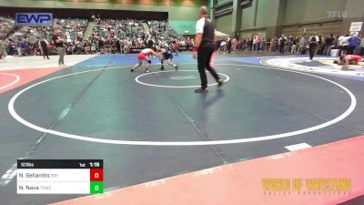 101 lbs Round Of 16 - Niko Selianitis, SSF Gators vs Nathiel Nava, Top Dog Wrestling Club